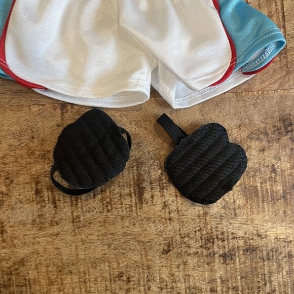 Build-a-Bear Soccer Uniform 4pc Teal 14" GUC Outfit Clothes Sports Athletic - Picture 5 of 7